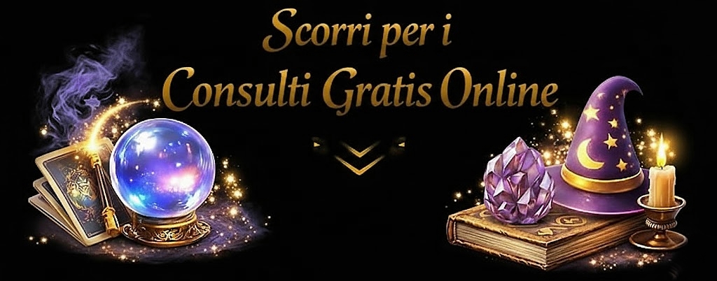 Scorri per i consulti gratis online con Maestro Athan Dah cartomante che dice solo la verità